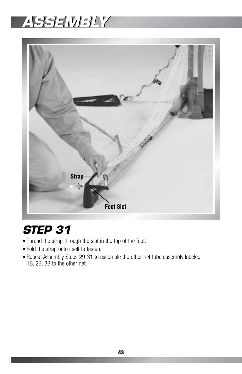Assembly, Step 31 | Fisher-Price GAMESTATION C4492 User Manual | Page 44 / 140