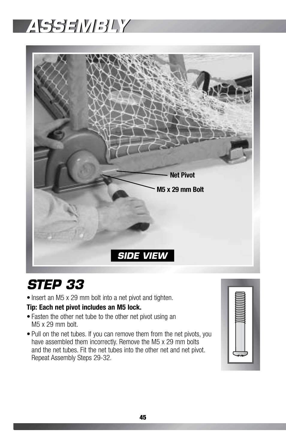 Assembly, Step 33 | Fisher-Price GAMESTATION C4492 User Manual | Page 46 / 140