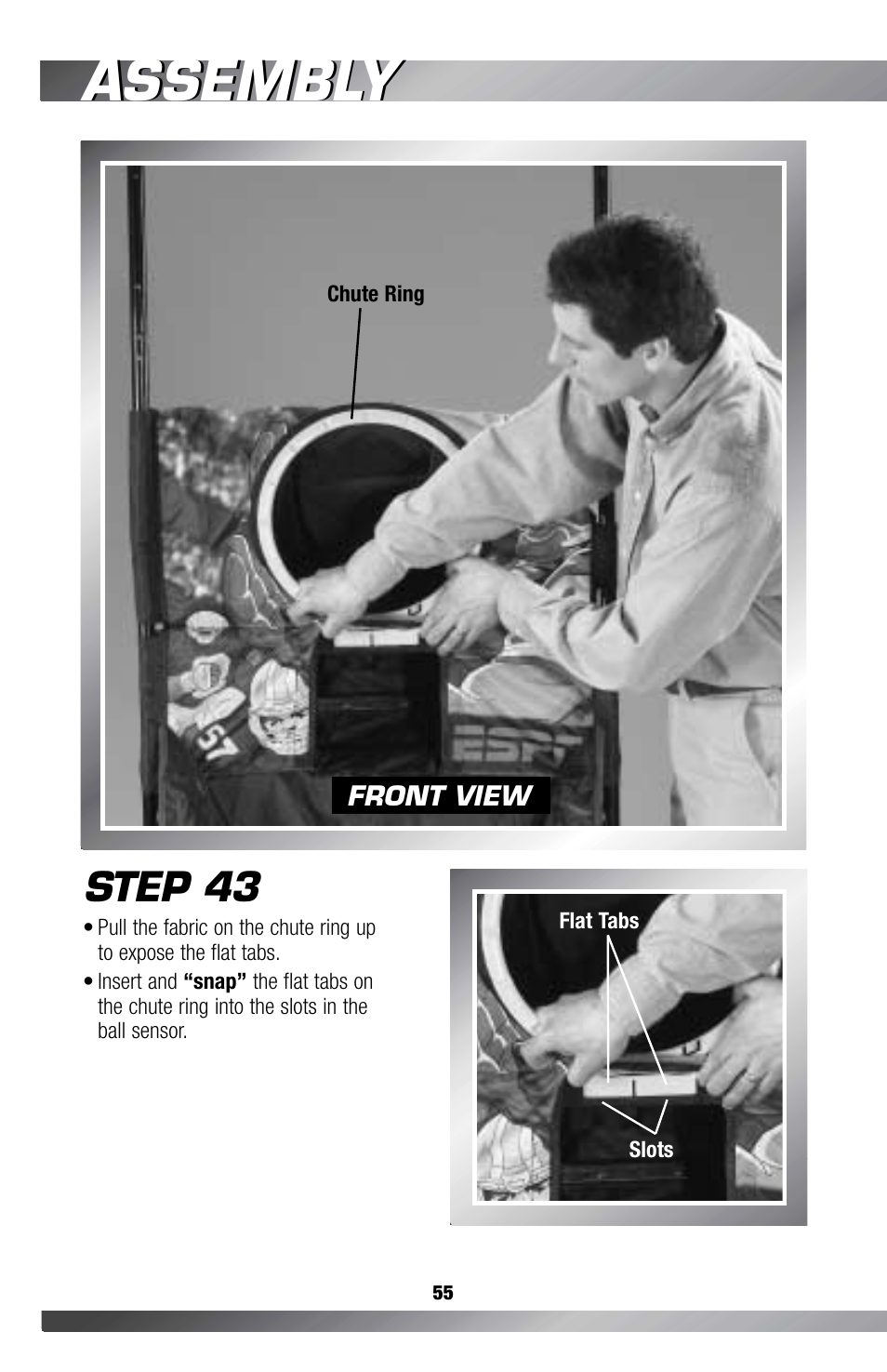 Assembly, Step 43 | Fisher-Price GAMESTATION C4492 User Manual | Page 56 / 140
