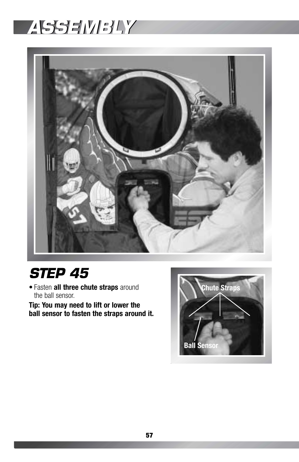 Assembly, Step 45 | Fisher-Price GAMESTATION C4492 User Manual | Page 58 / 140
