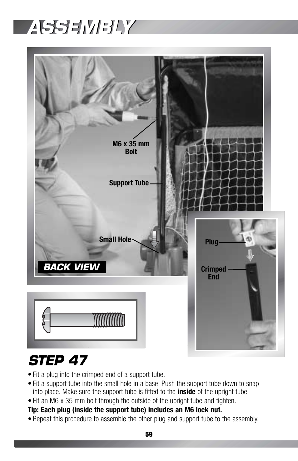 Assembly, Step 47 | Fisher-Price GAMESTATION C4492 User Manual | Page 60 / 140