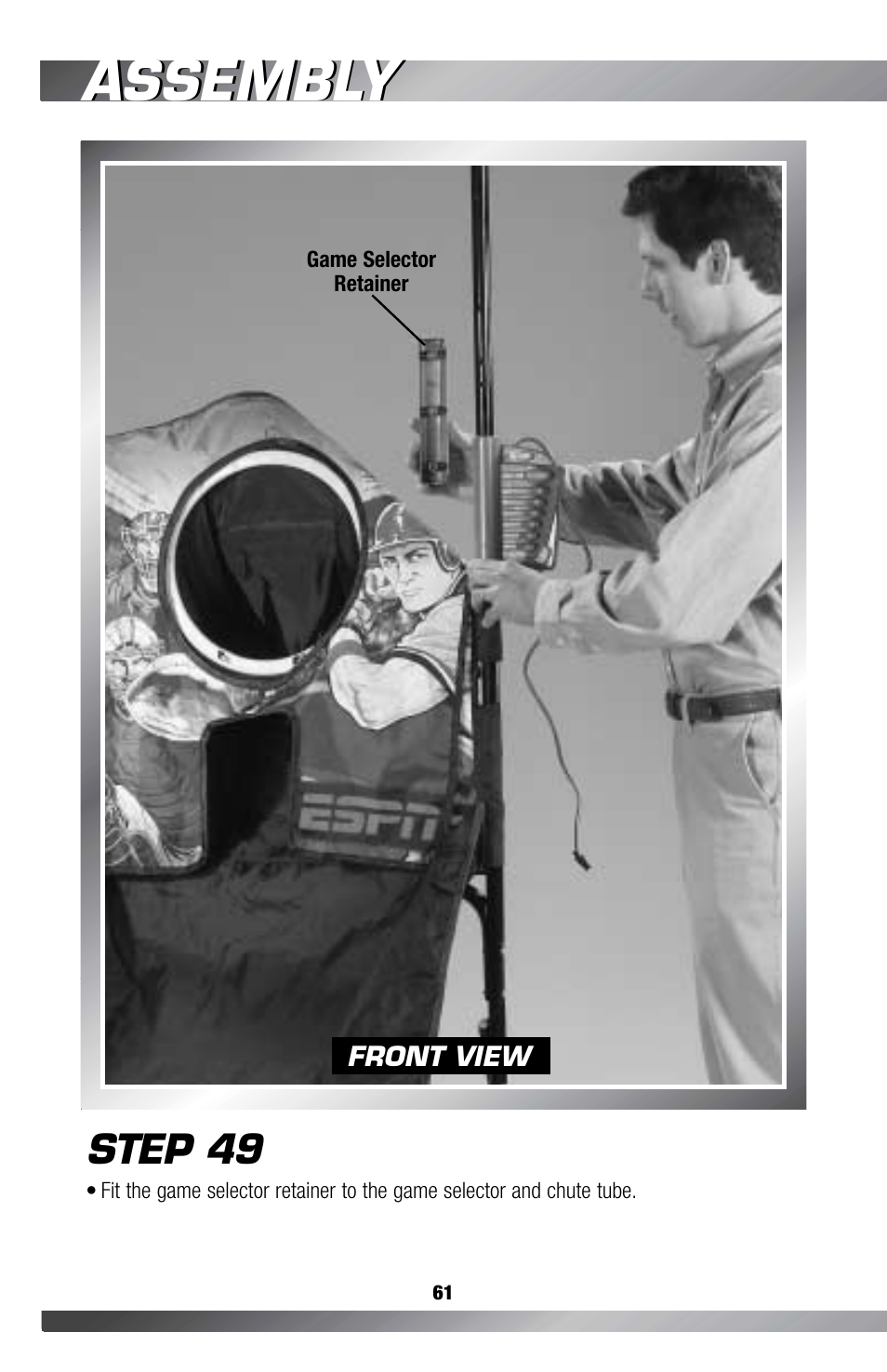 Assembly, Step 49 | Fisher-Price GAMESTATION C4492 User Manual | Page 62 / 140