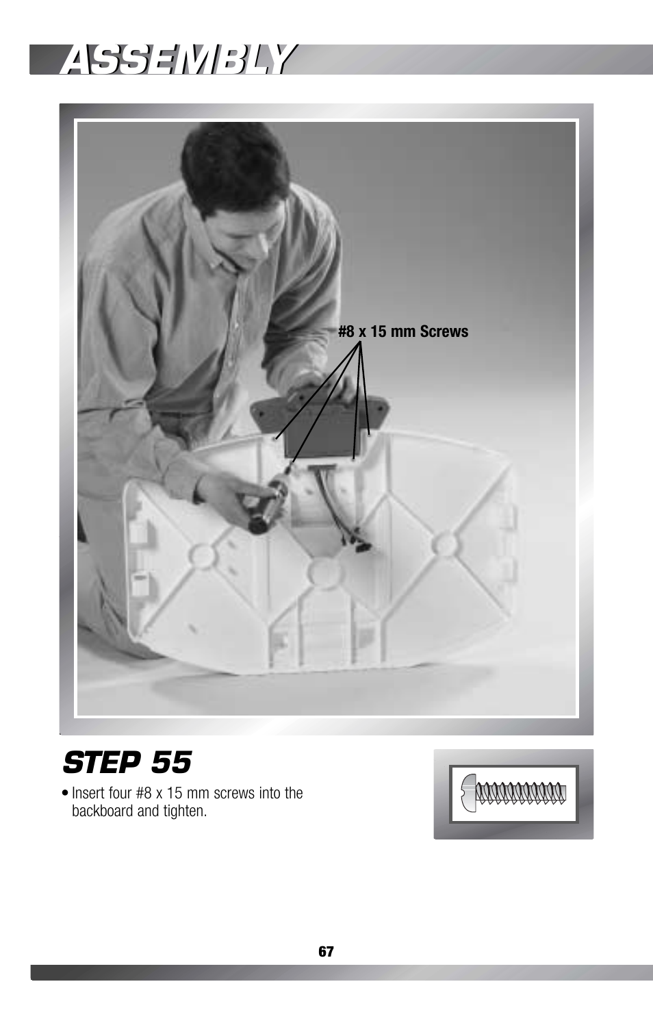 Assembly, Step 55 | Fisher-Price GAMESTATION C4492 User Manual | Page 68 / 140