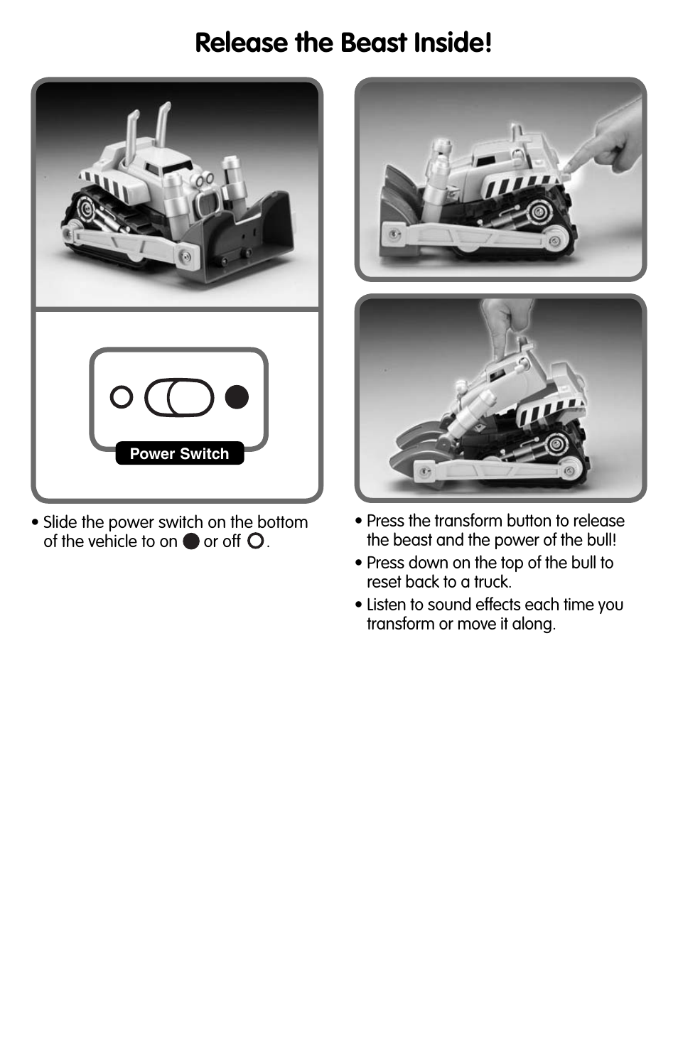 Release the beast inside | Fisher-Price CAR-NIVORES M1803 User Manual | Page 3 / 4