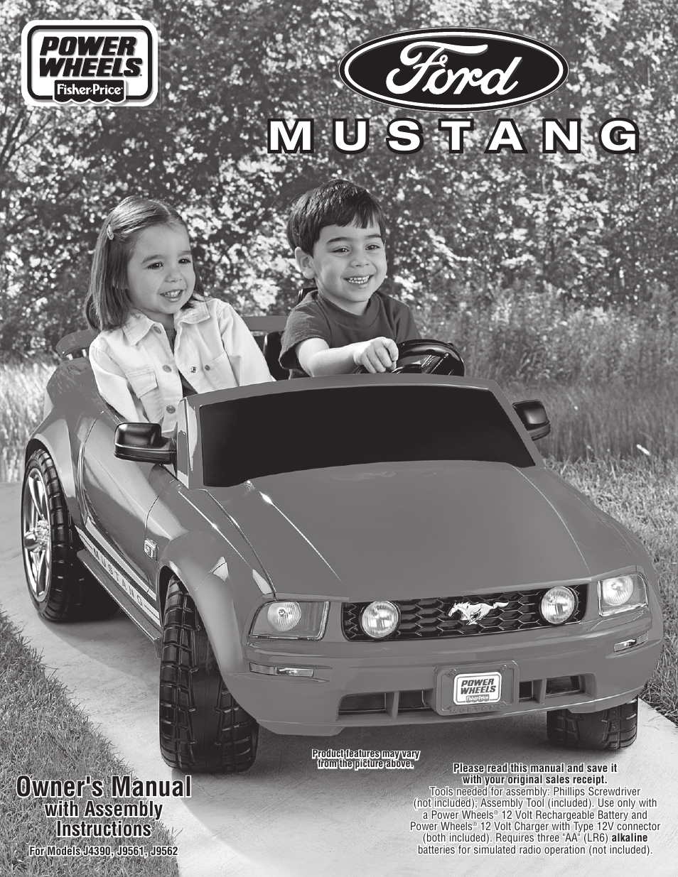 Fisher-Price MUSTANG J4390 User Manual | 28 pages