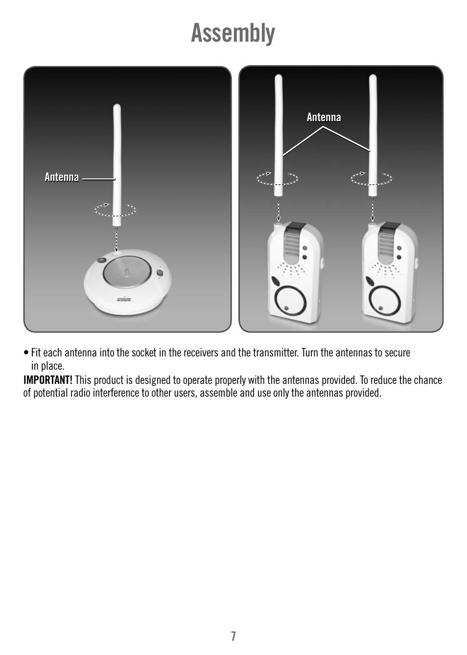 Assembly | Fisher-Price T4838 User Manual | Page 7 / 16