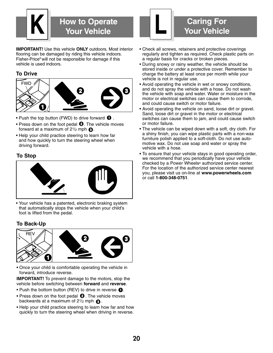 Fisher-Price C0727 User Manual | Page 20 / 24