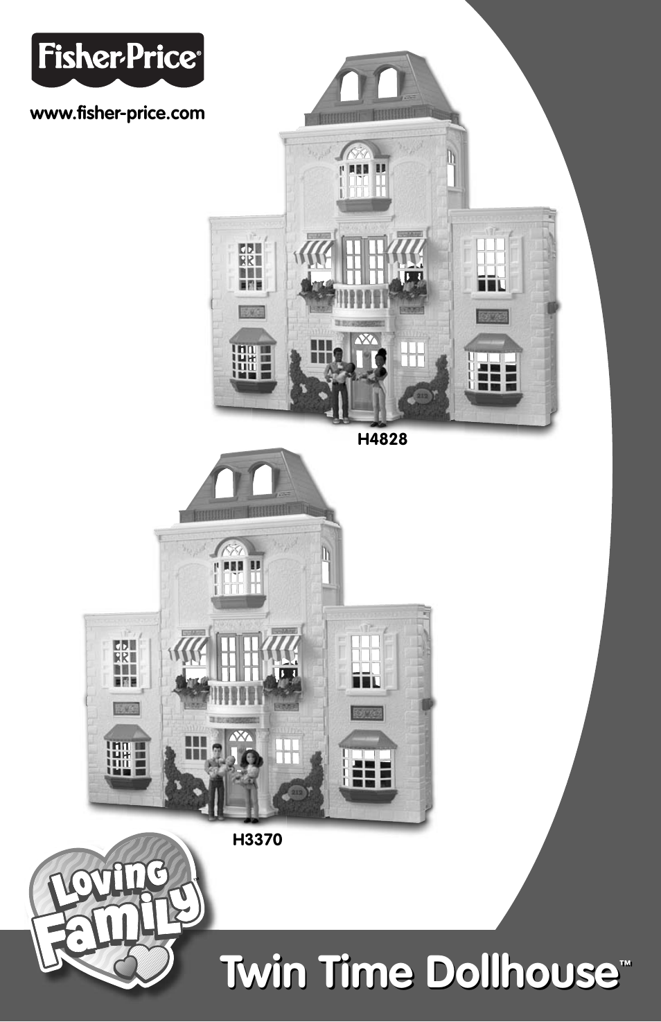 Fisher-Price TWIN TIME DOLLHOUSE H3370 User Manual | 6 pages