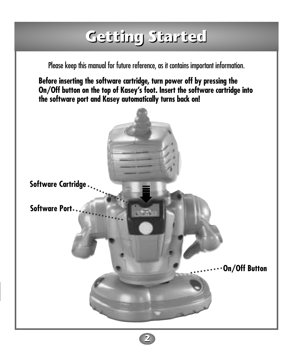 Getting started | Fisher-Price Baby Toy User Manual | Page 2 / 20