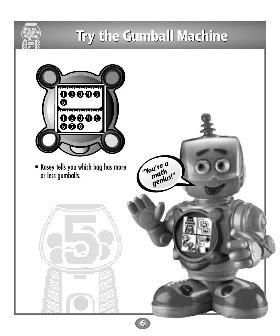 Try the gumball machine | Fisher-Price Baby Toy User Manual | Page 6 / 20