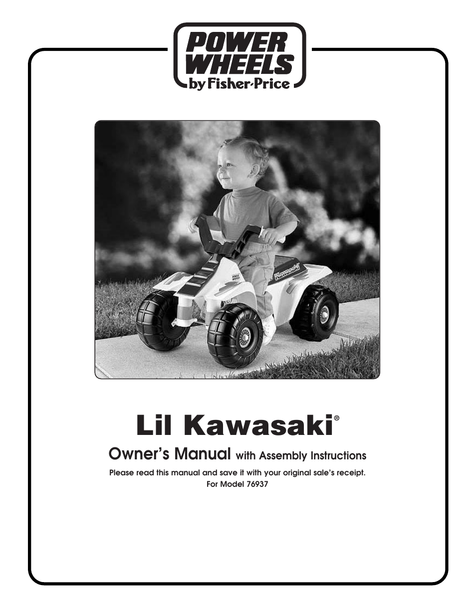 Fisher-Price LIL KAWASAKI 76937 User Manual | 28 pages