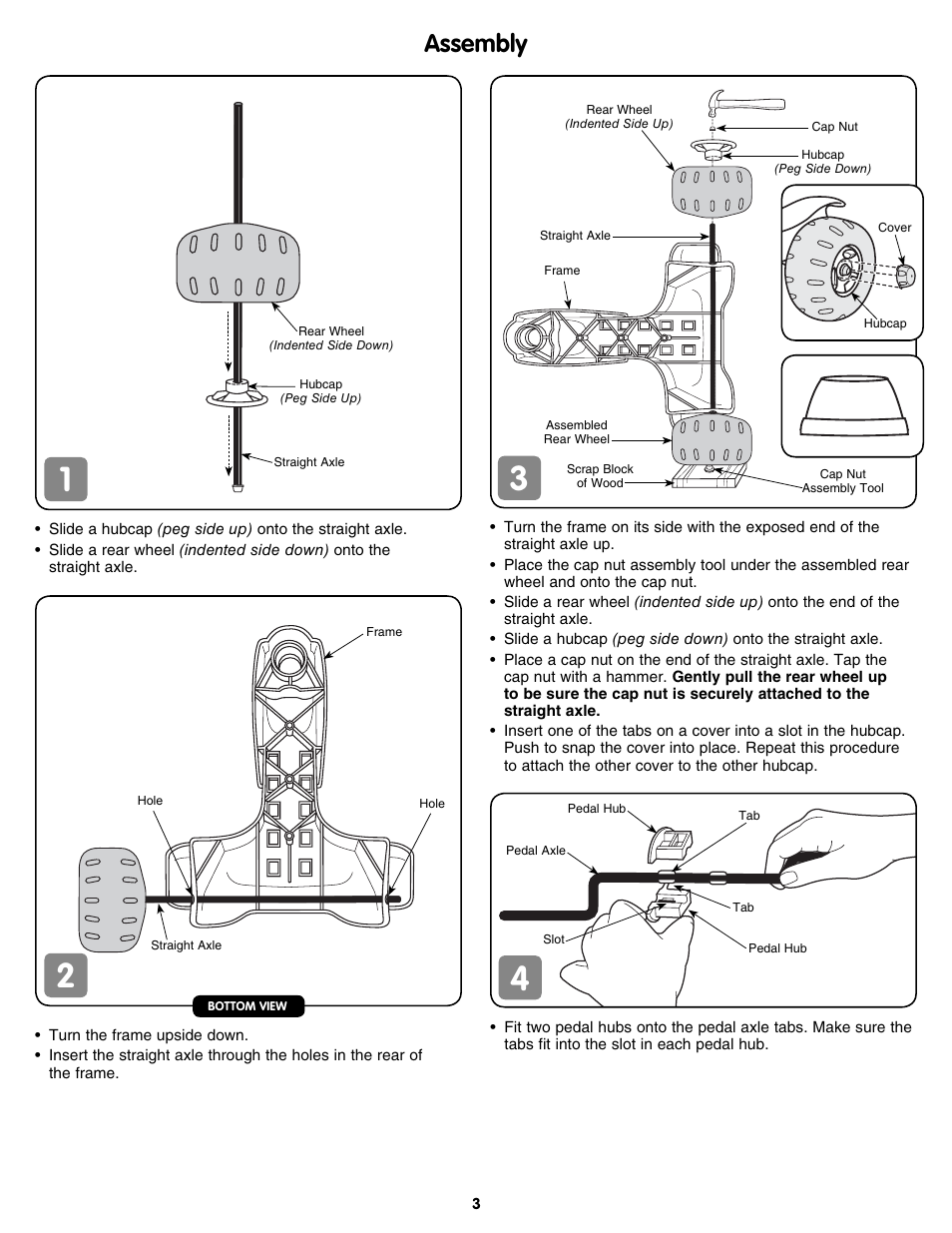 Assembly | Fisher-Price N1366 User Manual | Page 3 / 8
