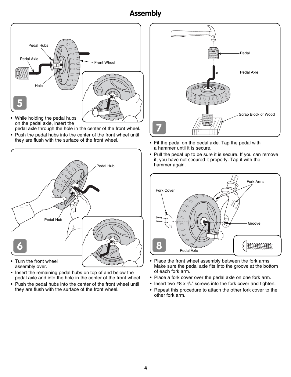 Assembly | Fisher-Price N1366 User Manual | Page 4 / 8
