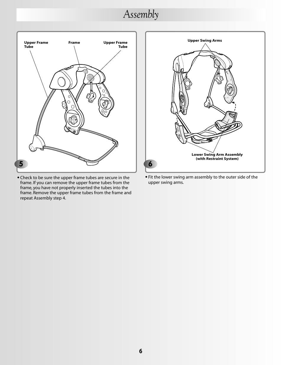 Assembly | Fisher-Price G5912 User Manual | Page 6 / 16