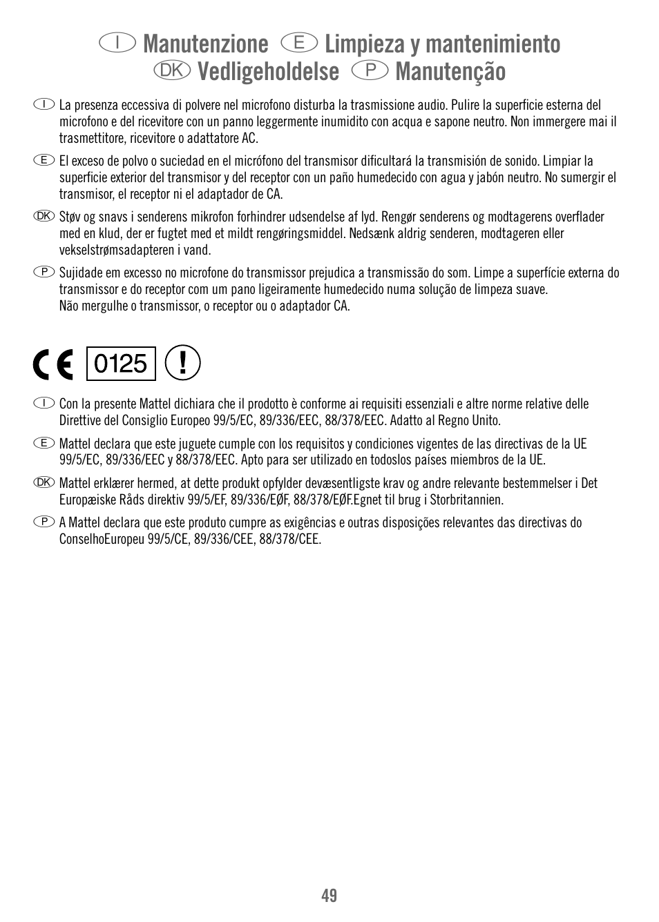 Fisher-Price M7933 User Manual | Page 49 / 76
