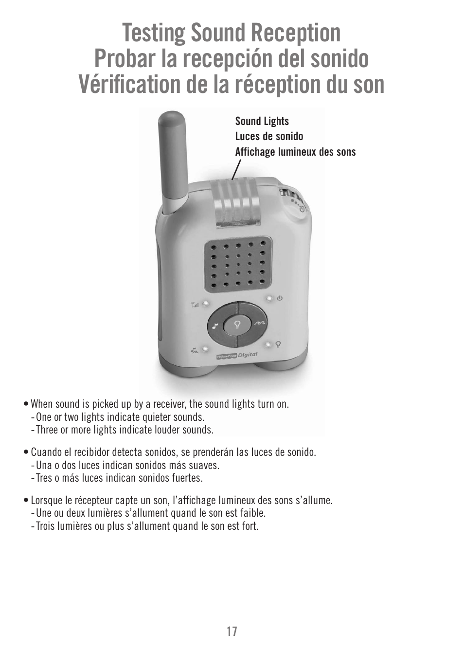 Fisher-Price P1384 User Manual | Page 17 / 36