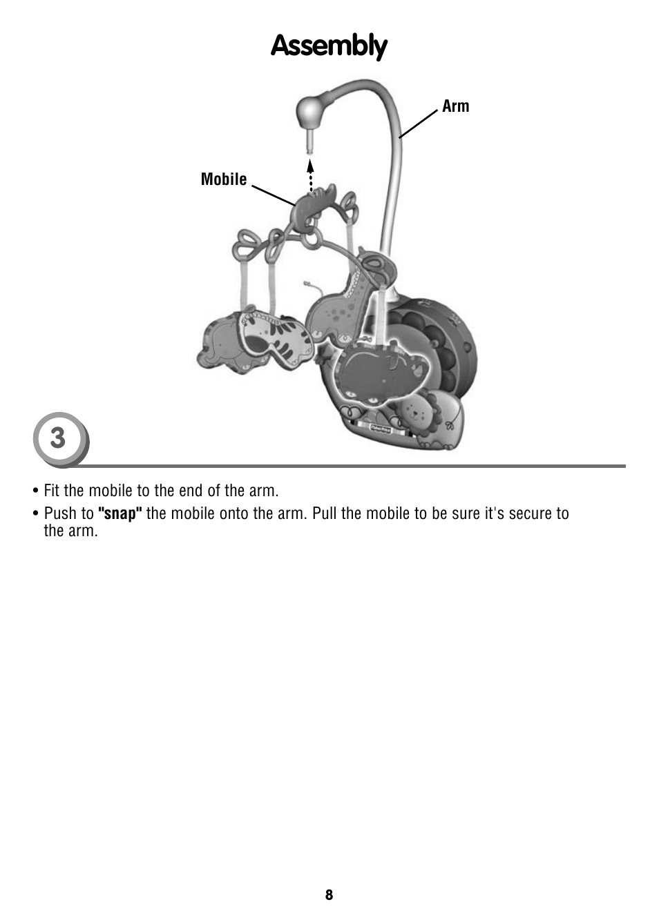 Assembly | Fisher-Price T6340 User Manual | Page 8 / 16