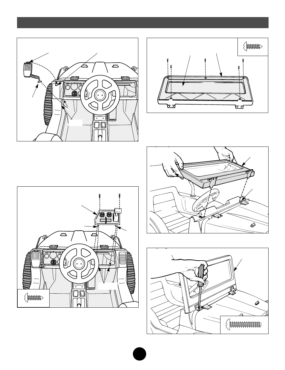 Assembly | Fisher-Price CAMP BARBIE 74780 User Manual | Page 12 / 28