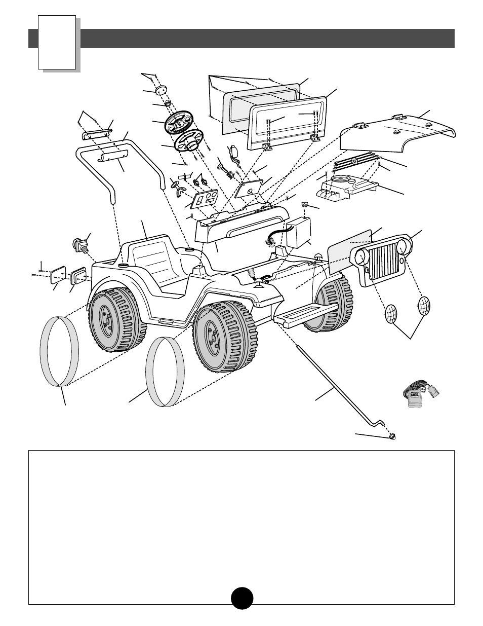 Parts diagram | Fisher-Price CAMP BARBIE 74780 User Manual | Page 7 / 28