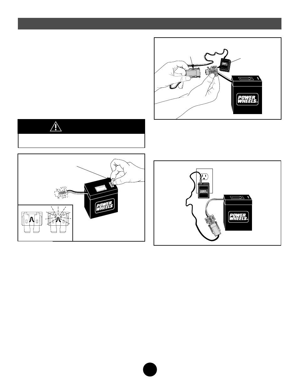 Caution, Battery charging | Fisher-Price CAMP BARBIE 74780 User Manual | Page 9 / 28