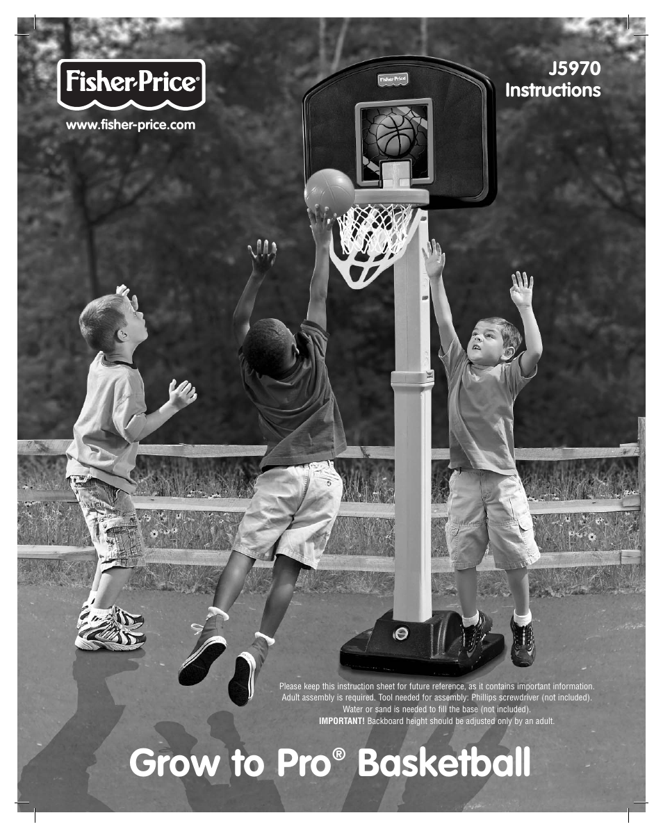 Fisher-Price J5970 User Manual | 8 pages