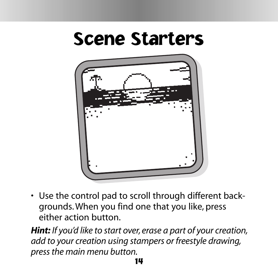 Scene starters | Fisher-Price DINORAPTER C6503 User Manual | Page 14 / 28