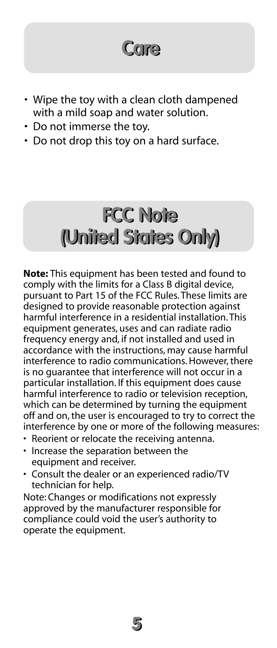 Fisher-Price 74123 User Manual | Page 5 / 6