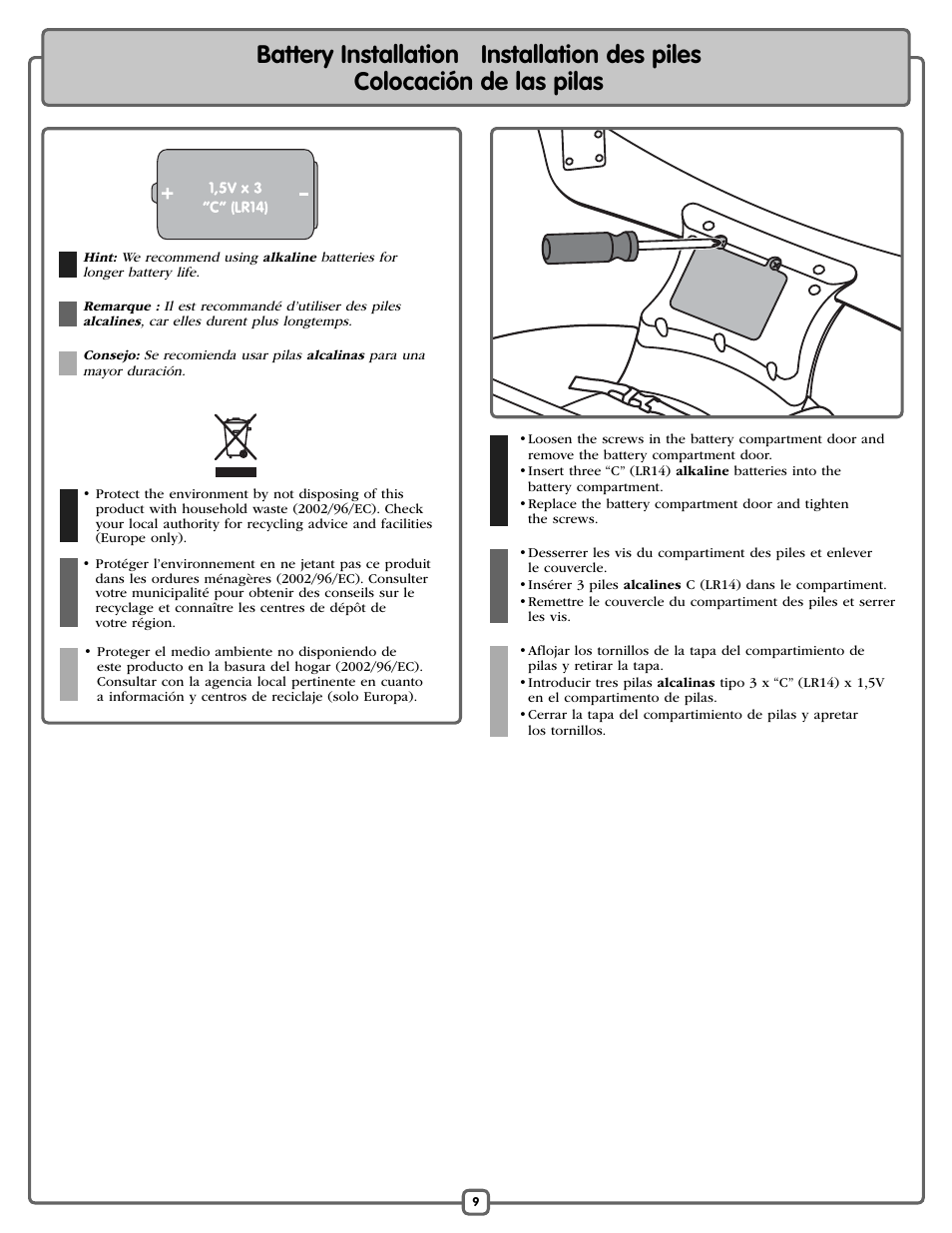 Fisher-Price L7193 User Manual | Page 9 / 16