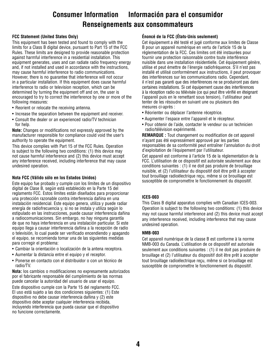 Fisher-Price V1179 User Manual | Page 4 / 24