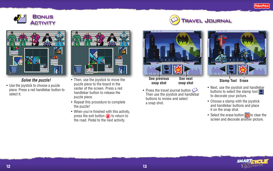 Bonus activity, Travel journal | Fisher-Price T3902 User Manual | Page 7 / 8
