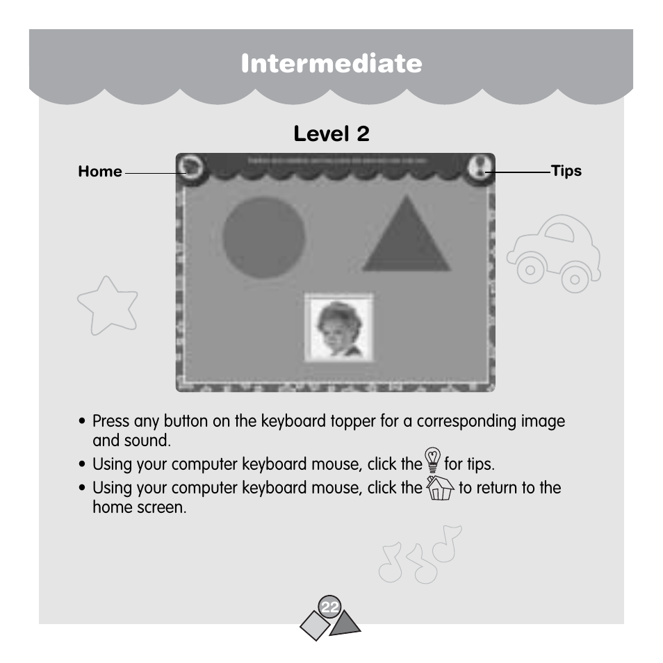 Intermediate, Level 2 | Fisher-Price 71657 User Manual | Page 22 / 24
