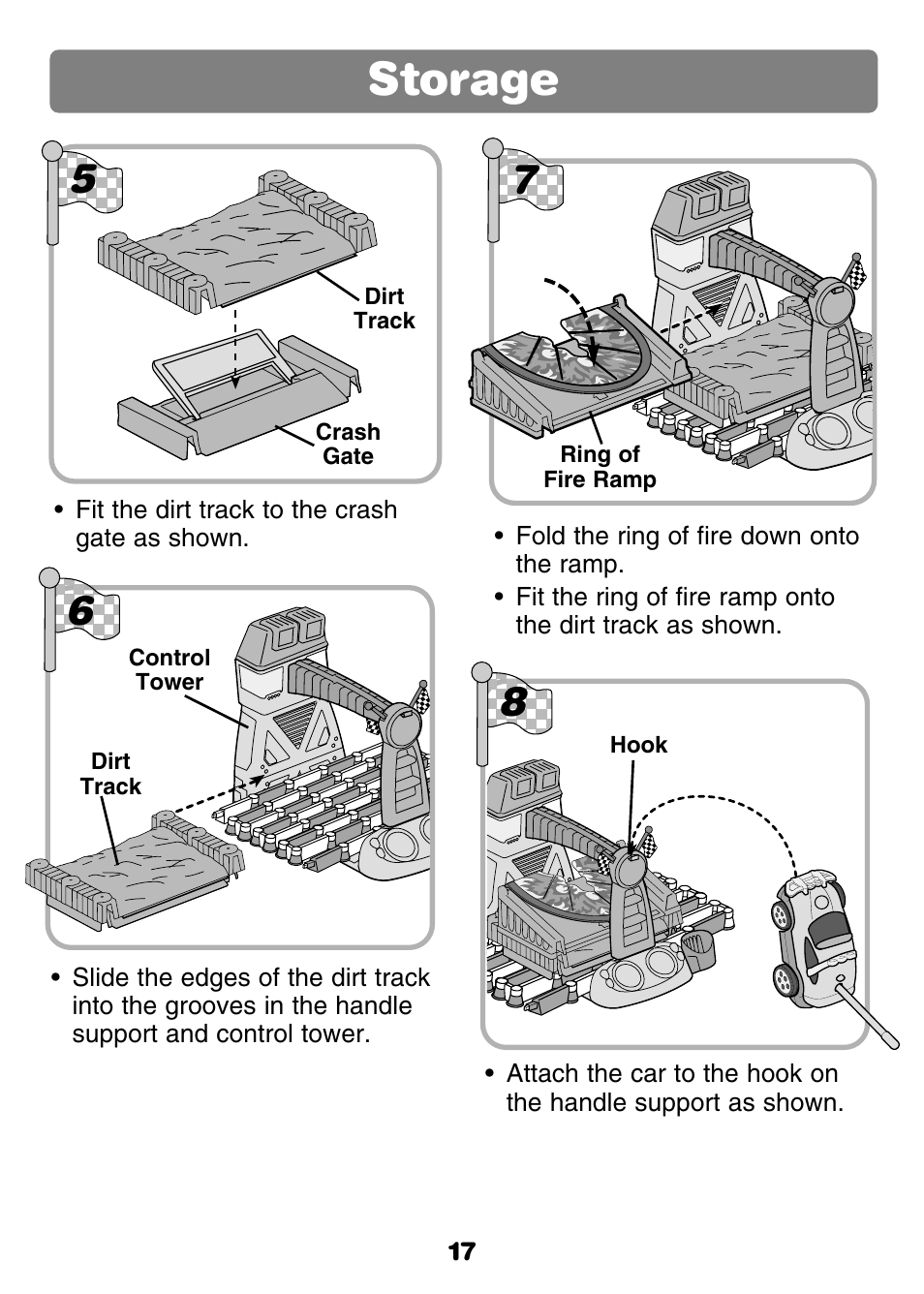 Storage | Fisher-Price GROW WITH ME 77306 User Manual | Page 17 / 24