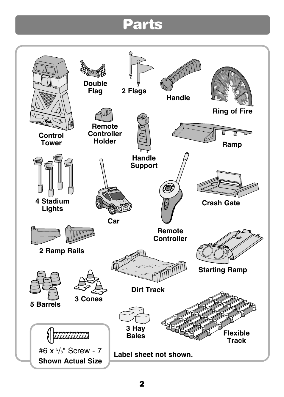 Parts | Fisher-Price GROW WITH ME 77306 User Manual | Page 2 / 24