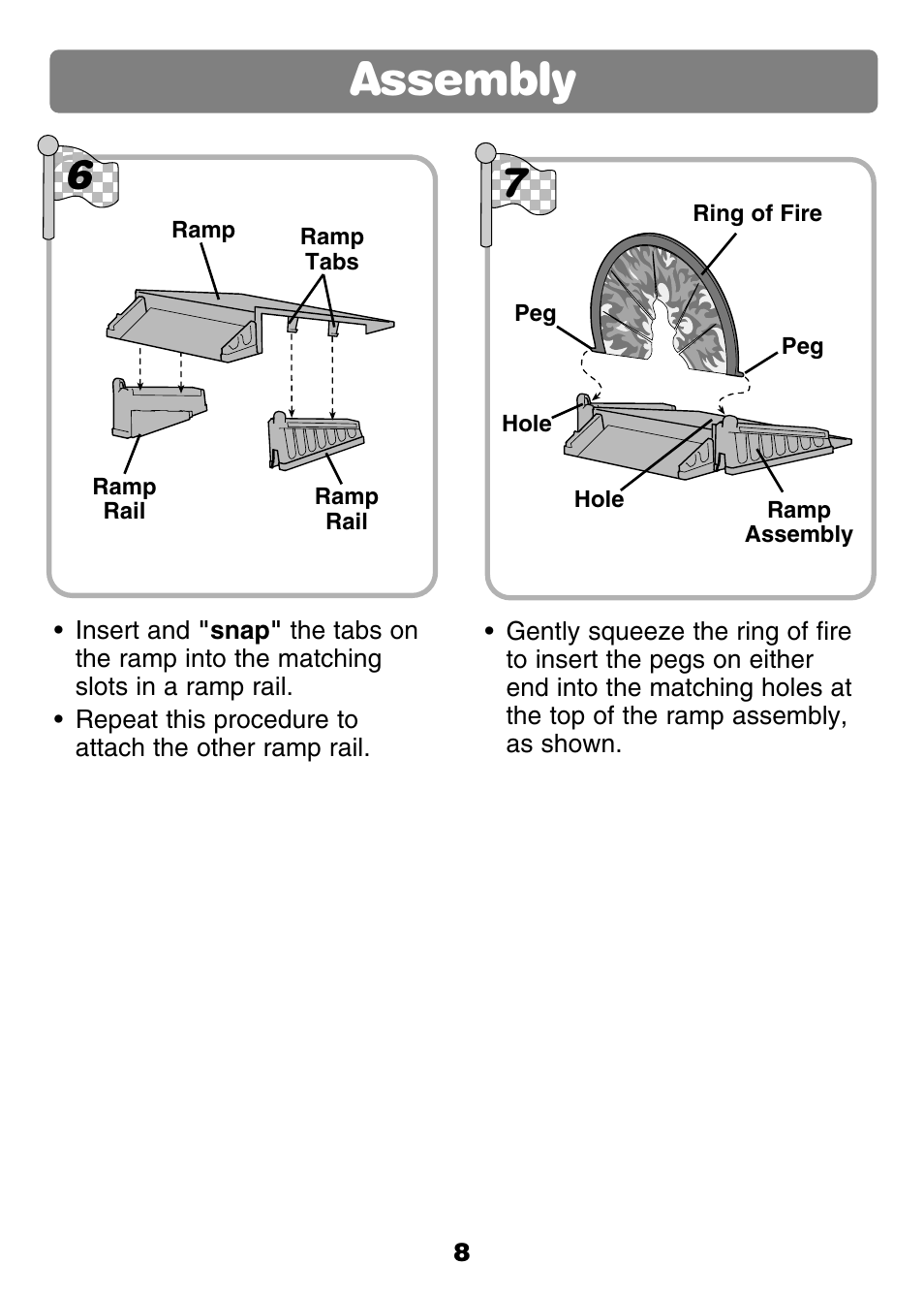 Assembly | Fisher-Price GROW WITH ME 77306 User Manual | Page 8 / 24