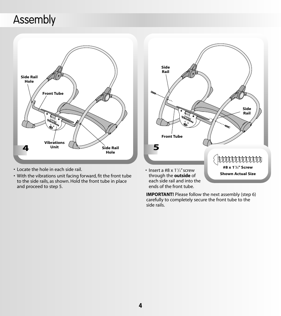 Assembly | Fisher-Price 79026 User Manual | Page 4 / 12