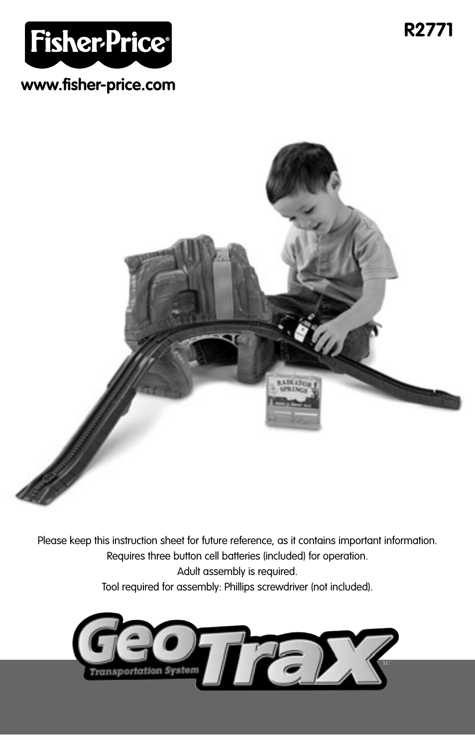 Fisher-Price GEOTRAX R2771 User Manual | 5 pages