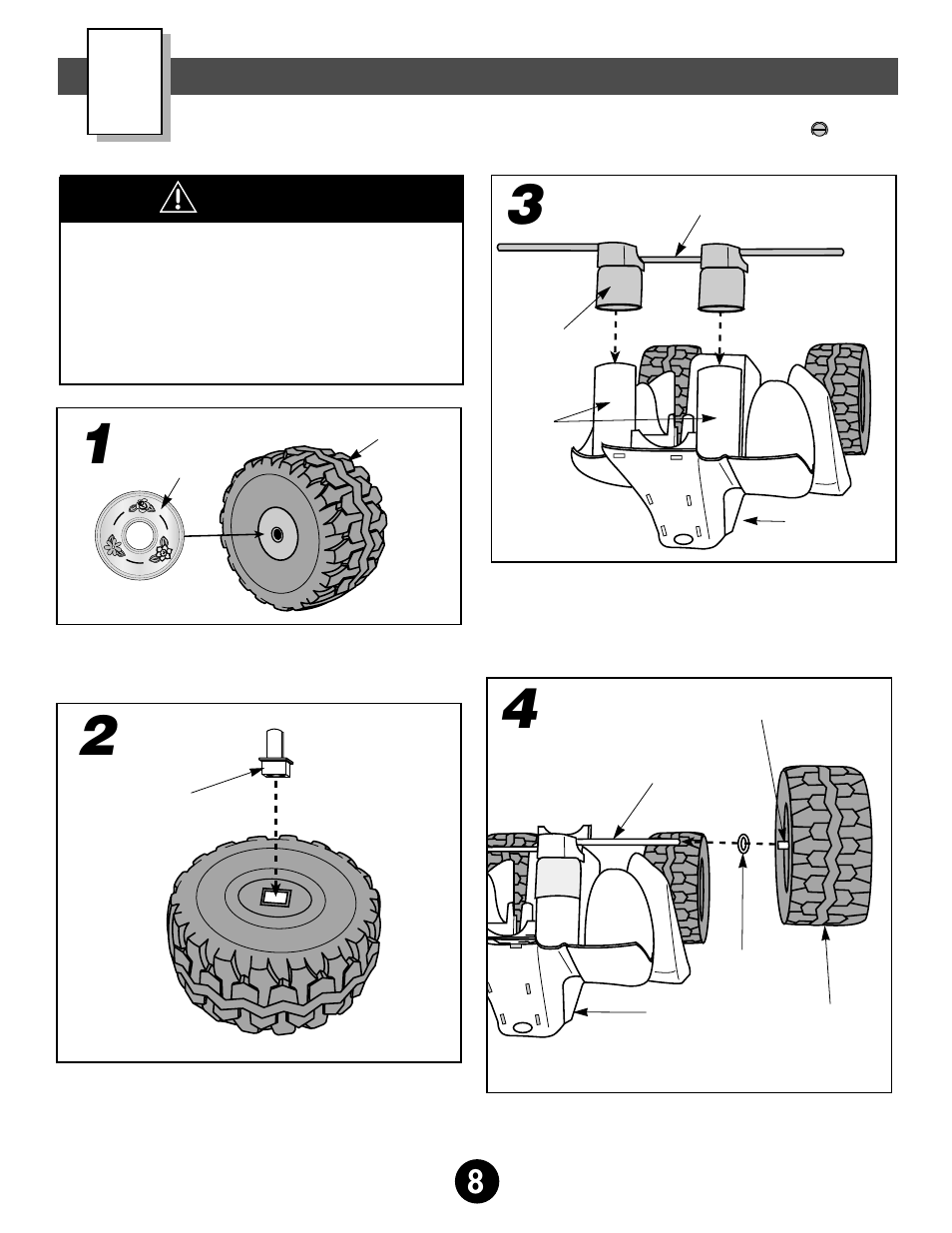 Assembly, Warning | Fisher-Price BARBIE SONGBIRD 76922 User Manual | Page 8 / 27