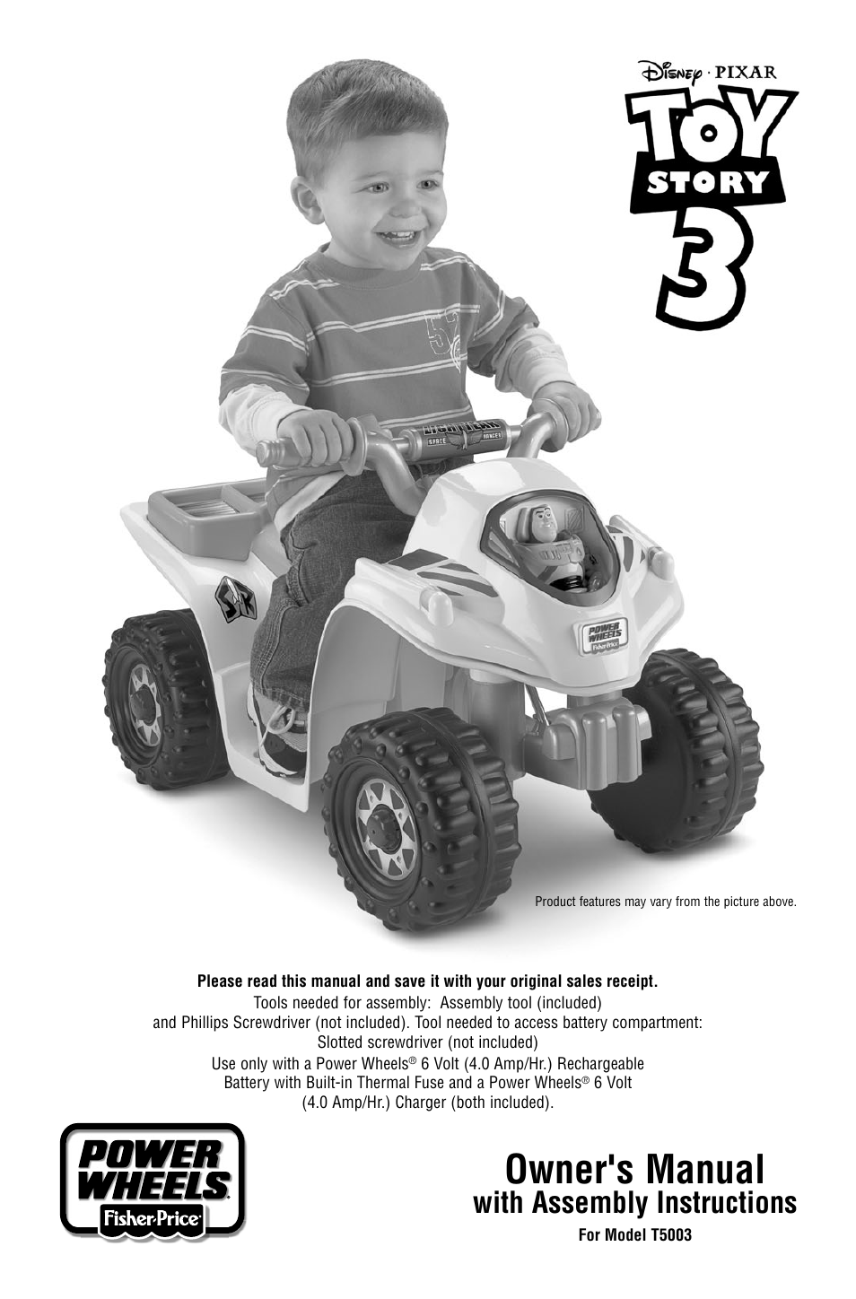 Fisher-Price T5003 User Manual | 20 pages