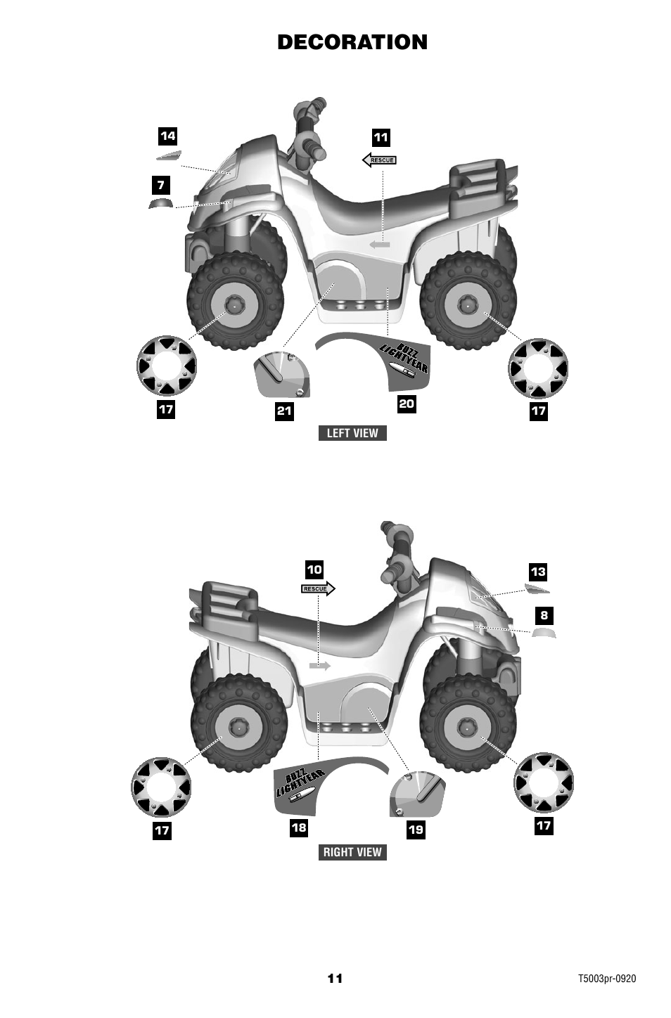 Decoration | Fisher-Price T5003 User Manual | Page 11 / 20