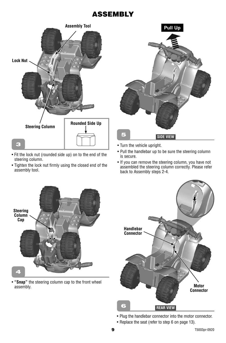 Assembly | Fisher-Price T5003 User Manual | Page 9 / 20