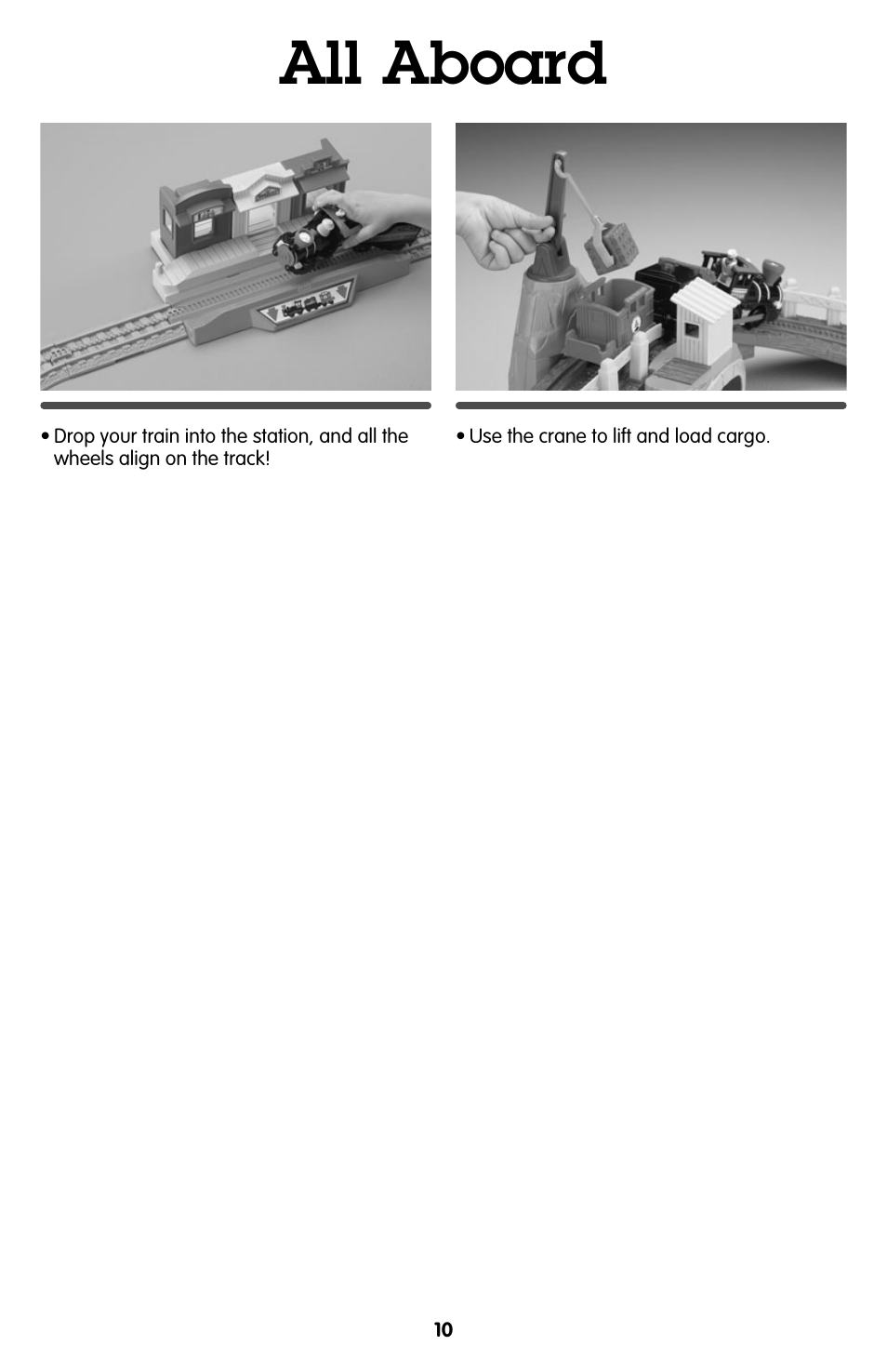 All aboard | Fisher-Price GEOTRAX P1370 User Manual | Page 10 / 12