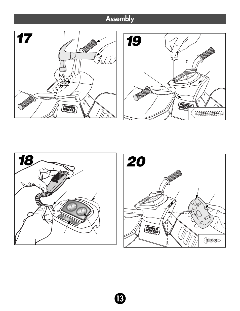Assembly | Fisher-Price 78475 User Manual | Page 13 / 27