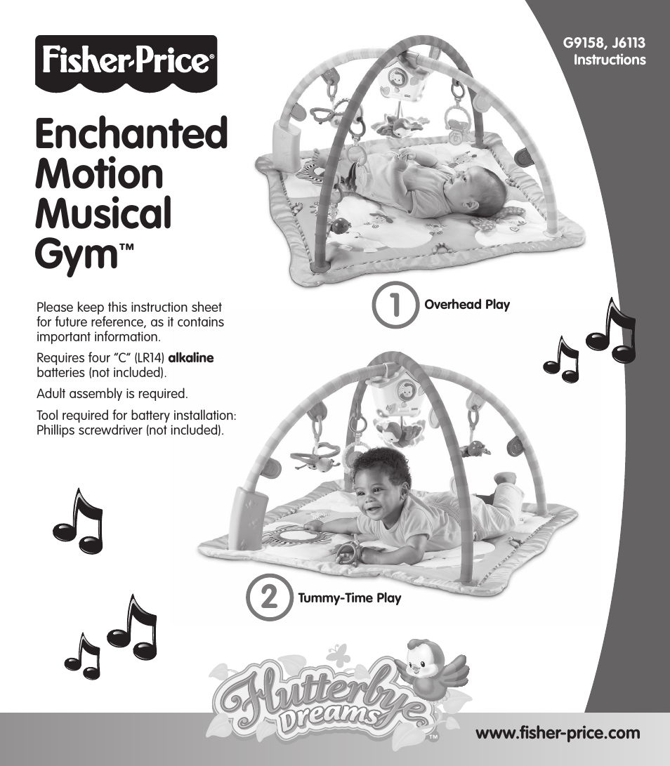 Fisher-Price J6113 User Manual | 6 pages