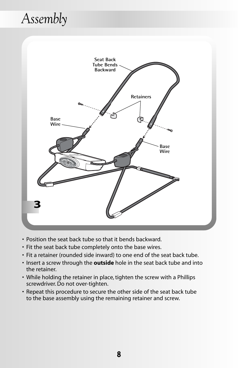 Assembly | Fisher-Price OCEAN WONDERS 79030 User Manual | Page 8 / 20