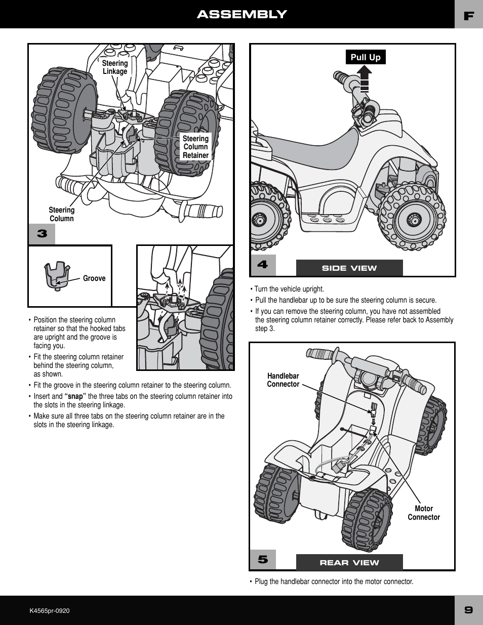 Assembly | Fisher-Price K4565 User Manual | Page 9 / 20