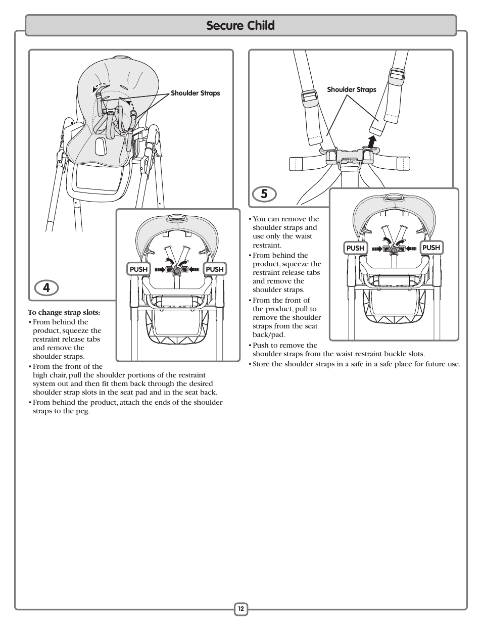 Secure child | Fisher-Price L3891 User Manual | Page 12 / 16