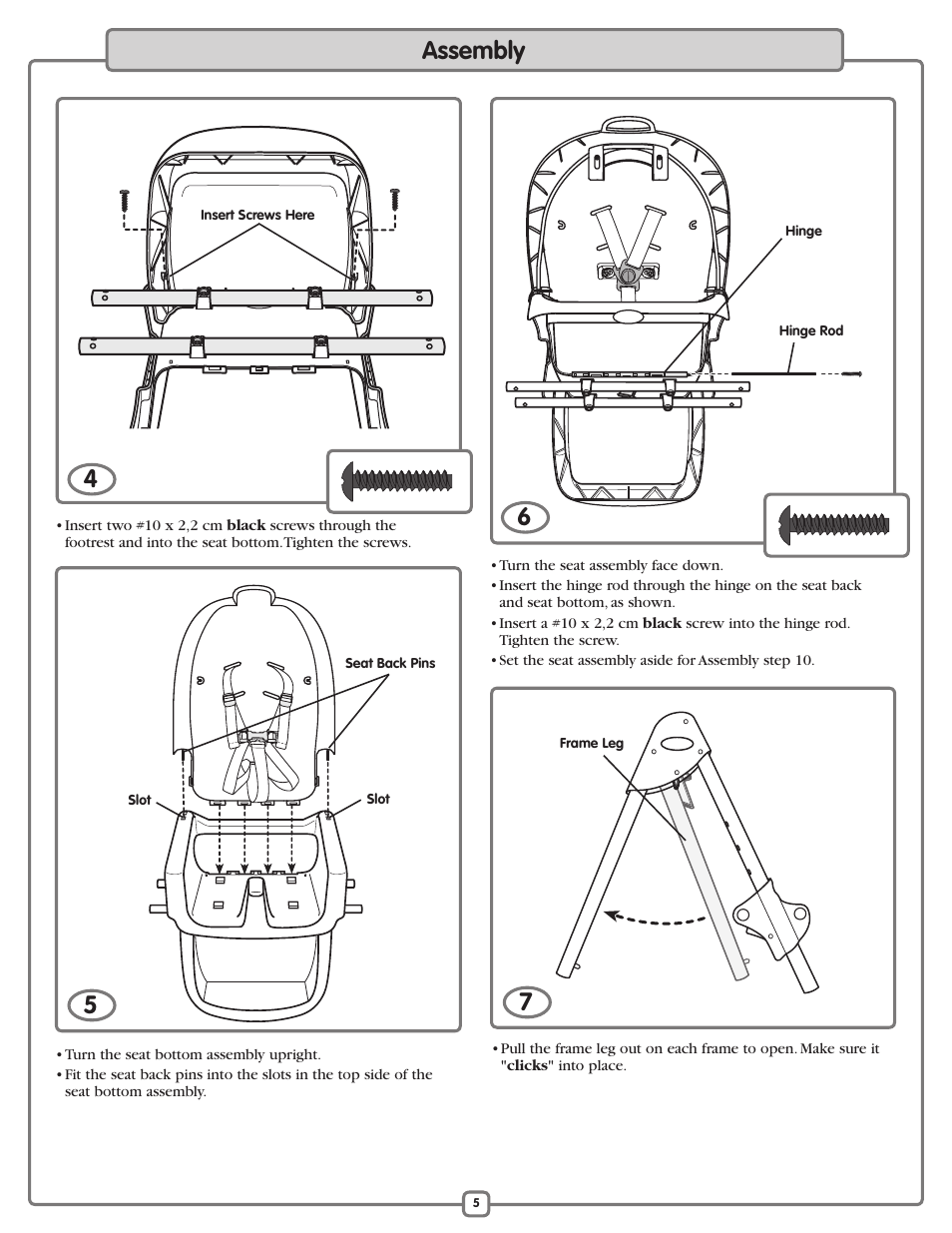 Assembly | Fisher-Price L3891 User Manual | Page 5 / 16