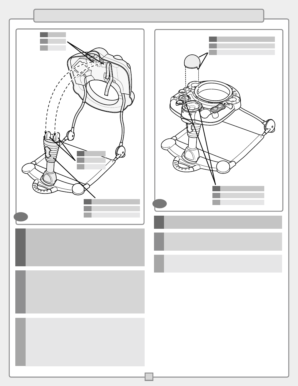 E assembly f assemblage s montaje 9 | Fisher-Price B9759 User Manual | Page 8 / 20