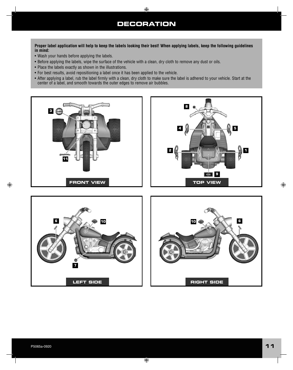 Decoration | Fisher-Price ROCKER P5065 User Manual | Page 11 / 21