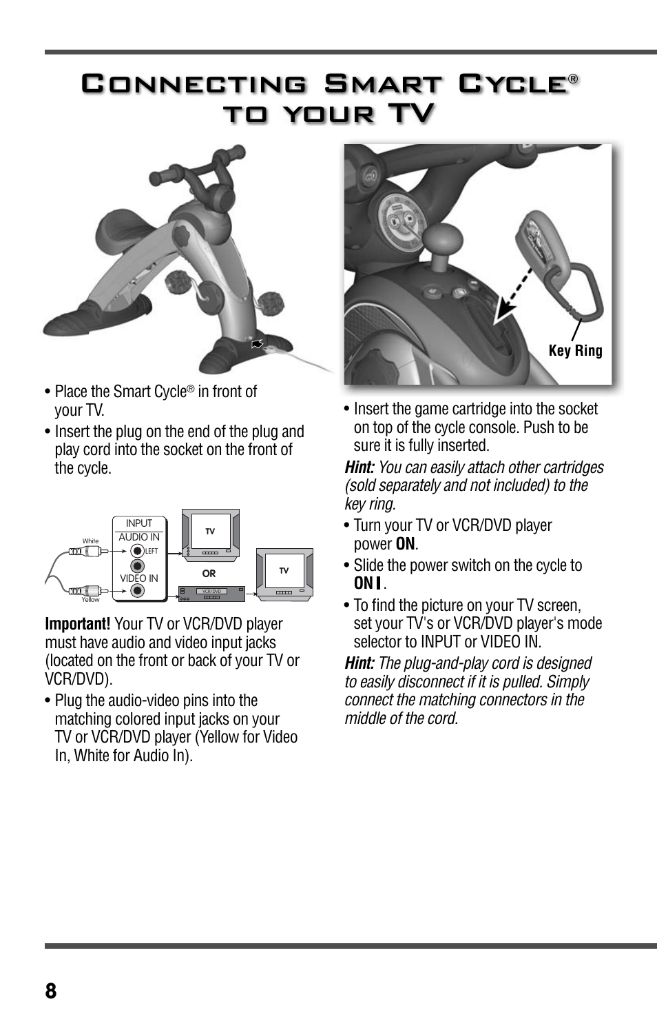 Connecting smart cycle | Fisher-Price SMARTCYCLE RACER T3857 User Manual | Page 8 / 20